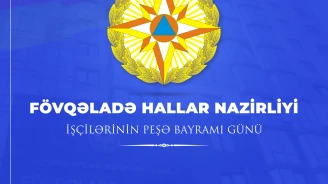 16 Dekabr - Fövqəladə Hallar Nazirliyi işçilərinin peşə bayramı günü münasibətilə Nazirliyin kollektivini təbrik edir, məsul fəaliyyətlərində uğurlar arzu edirik