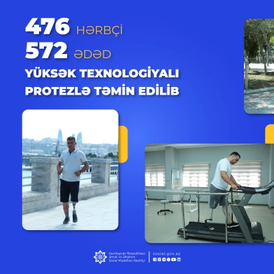 476 servicemen were provided with 572 high-tech prostheses