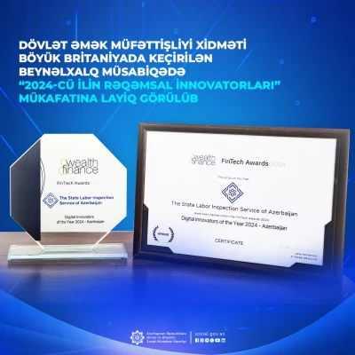 The State Labor Inspection Service was awarded the "Digital Innovators of 2024" award at the competition held in Great Britain