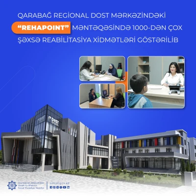 Rehabilitation services were provided to more than 1000 people at the "RehaPoint" Precinct in the Karabakh Regional DOST Center