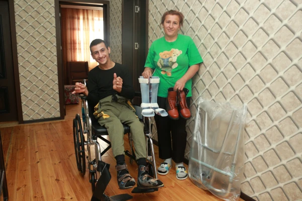 Another group of people with disabilities was presented with mobile rehabilitation equipment