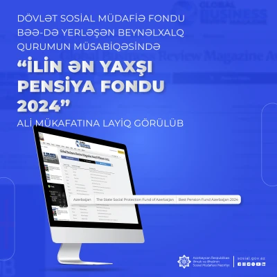 State Social Protection Fund was awarded the "Best Pension Fund of the Year 2024" grand prize at an international competition organized by an institution based in the UAE