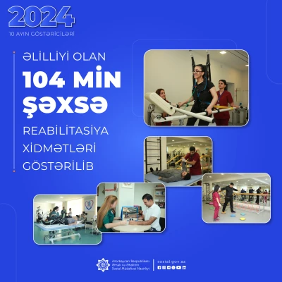 Əlilliyi olan 104 min şəxsə reabilitasiya xidmətləri göstərilib