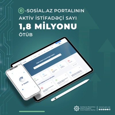 E-sosial.az portalının aktiv istifadəçi sayı 1,8 milyonu ötüb