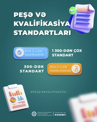 Bu il daha 300-dək peşə və kvalifikasiya standartı hazırlanaraq təsdiq ediləcək