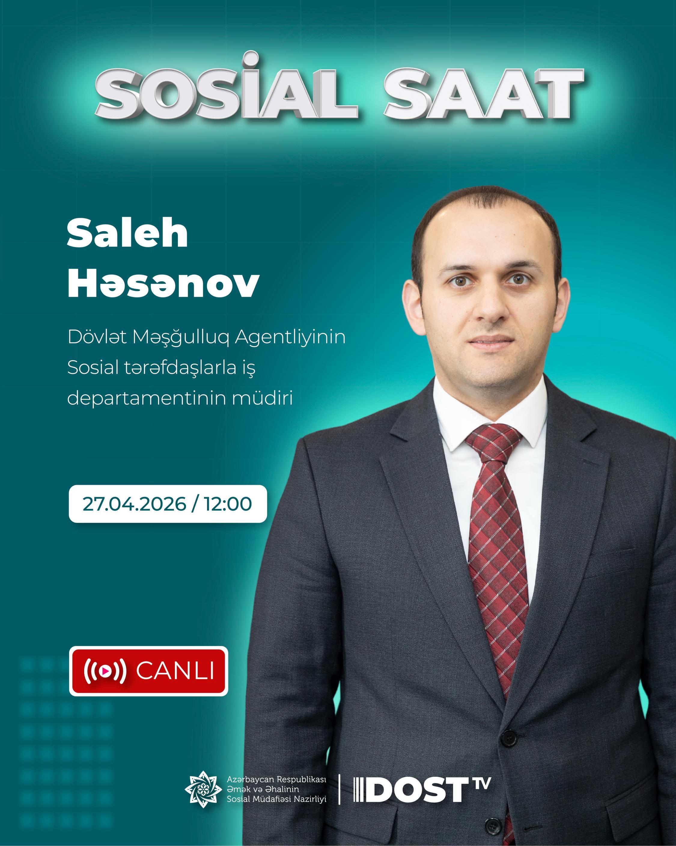 “Sosial saat”ın növbəti buraxılışında sosial tərəfdaşlarla  əməkdaşlıqdan bəhs olunacaq