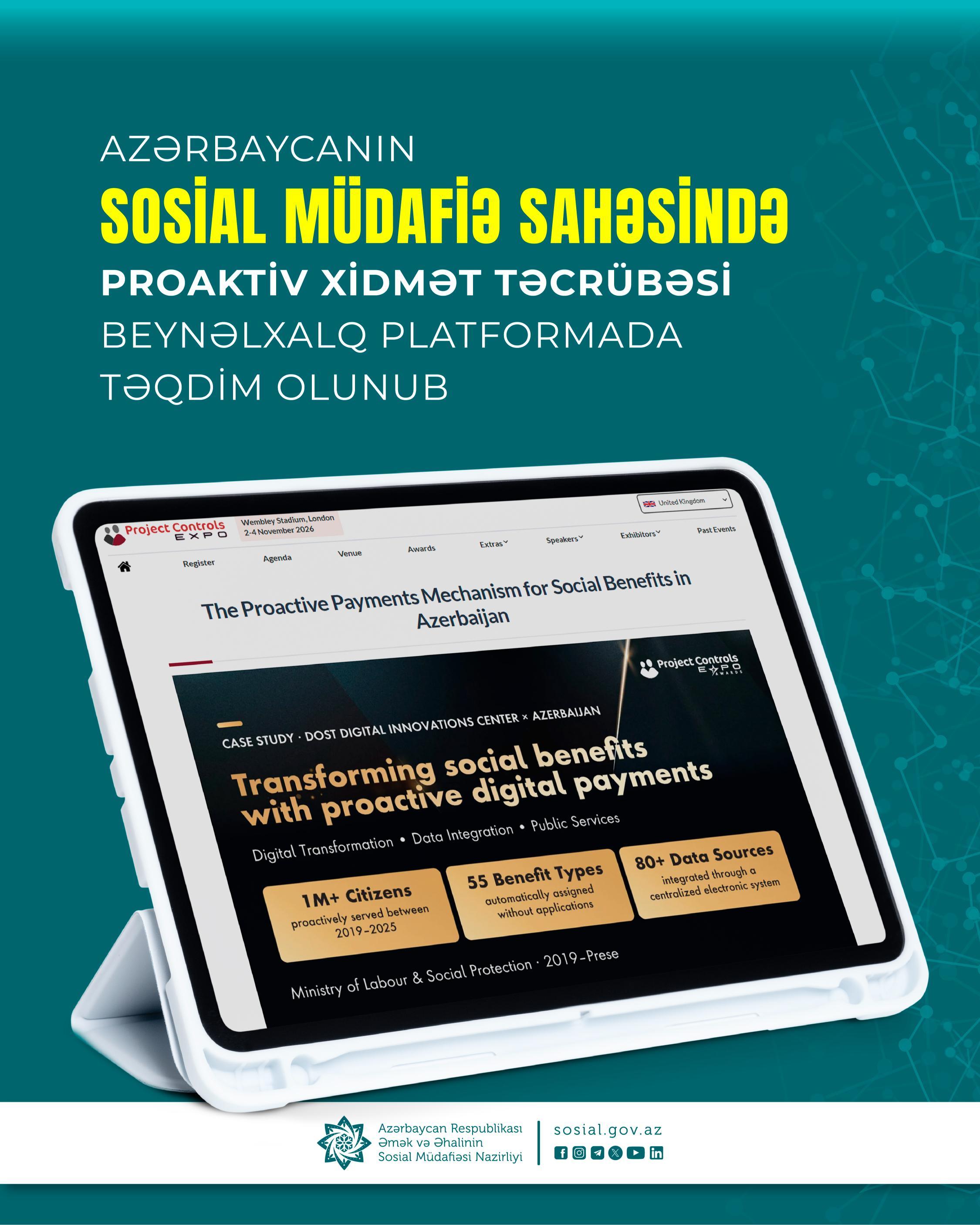 Azərbaycanın sosial müdafiə sahəsində proaktiv xidmət təcrübəsi beynəlxalq platformada təqdim olunub