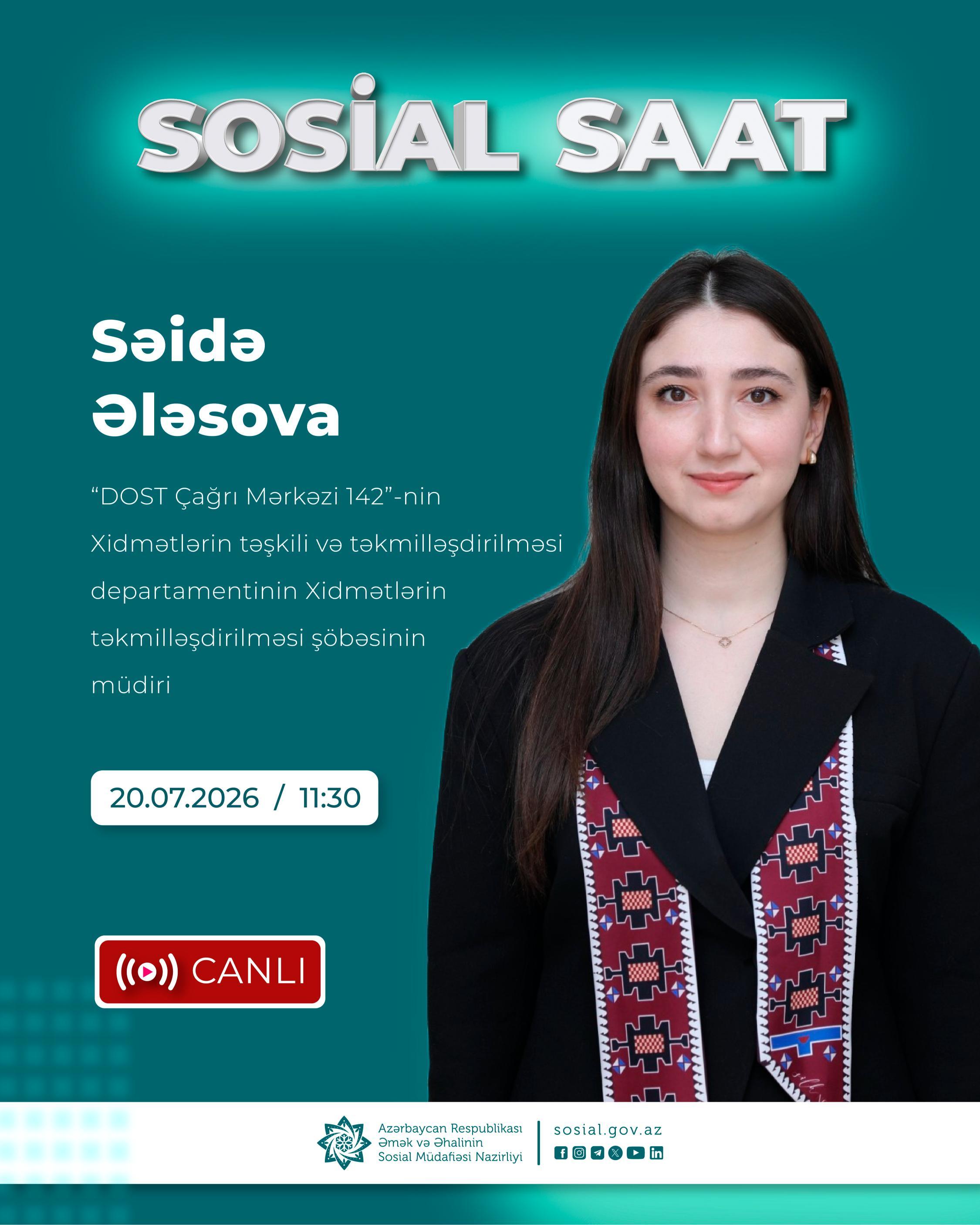 Sosial saat”ın budəfəki buraxılışı "Çağrı mərkəzi"ndə xidmətlərin təşkili və təkmilləşdirilməsi mövzusuna həsr olunub