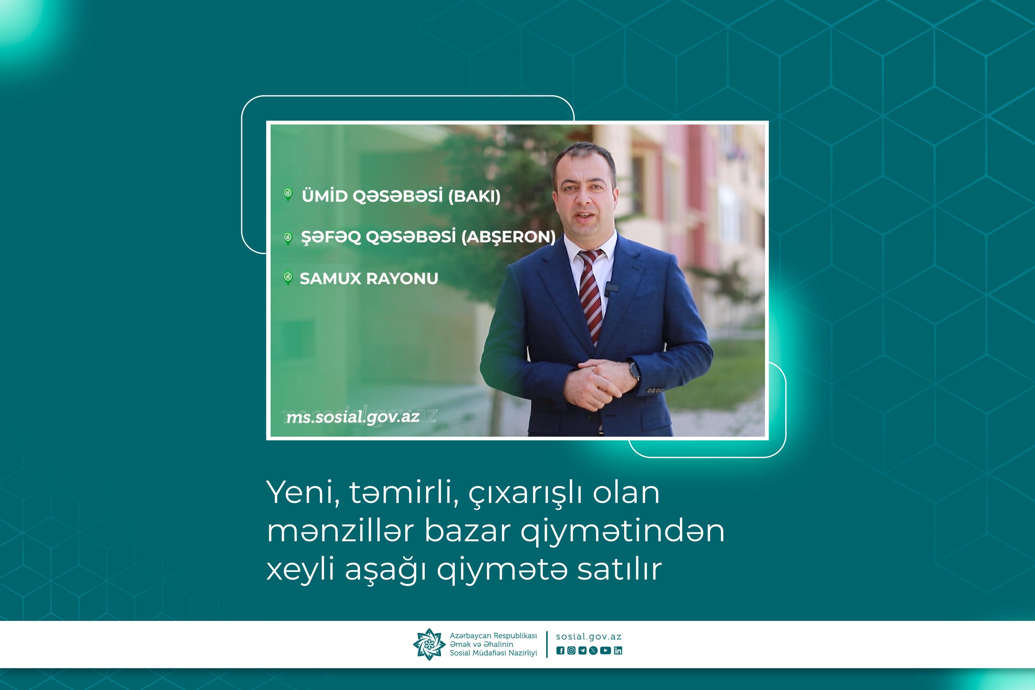 Yeni, təmirli, çıxarışlı olan bu mənzillər bazar qiymətindən xeyli aşağı qiymətə satılır