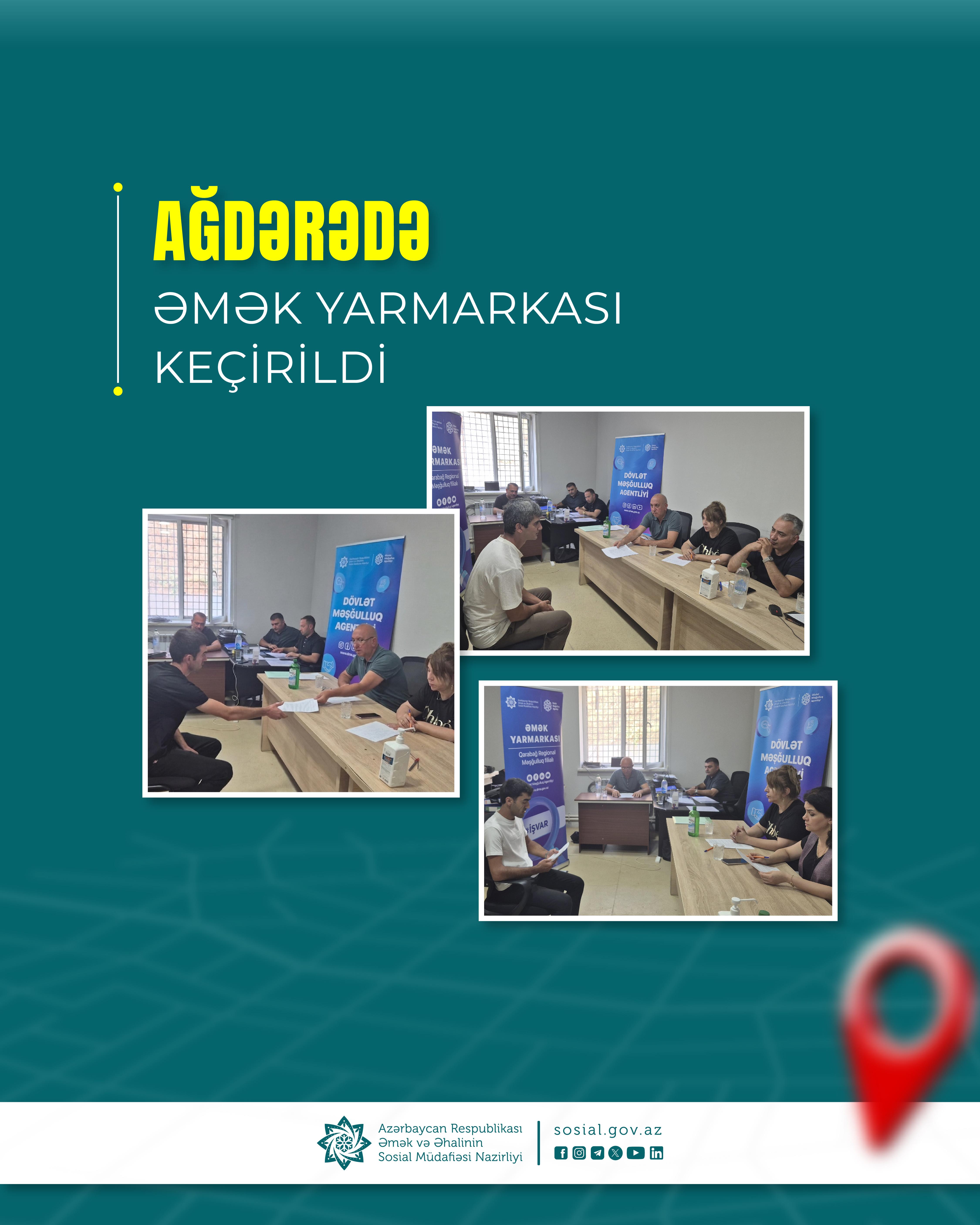 Ağdərədə əmək yarmarkası keçirildi