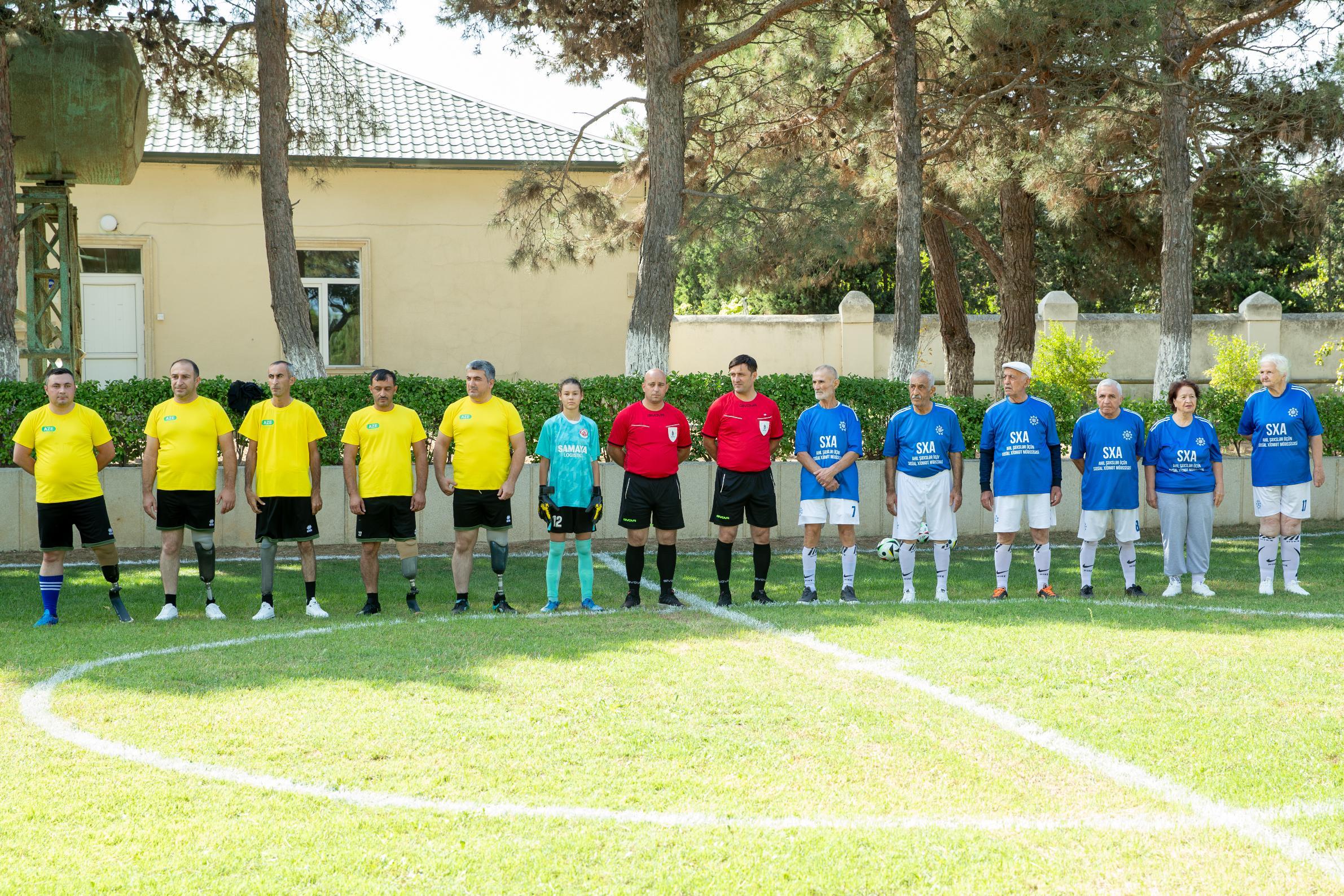 Ahıllarla müharibə ilə əlaqədar əlilliyi olan şəxslər arasında futbol yarışı keçirildi