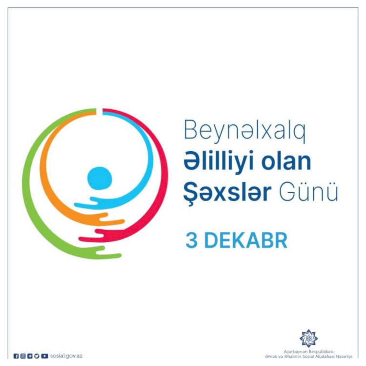 Azərbaycanda əlilliyi olan şəxslər sosial müdafiə, reabilitasiya, məşğulluq tədbirləri ilə əhatə olunublar