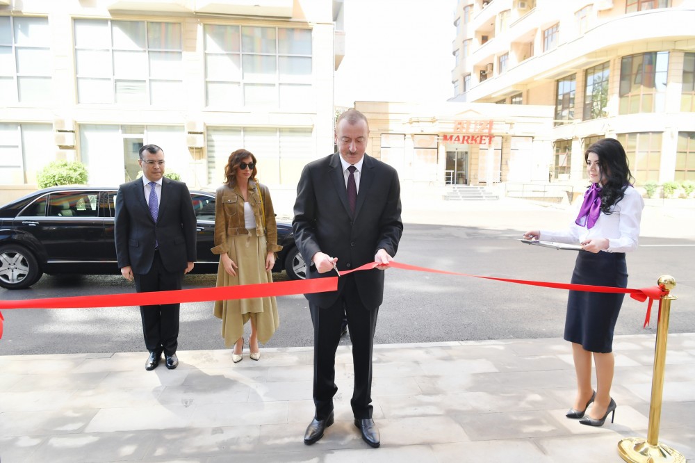 Prezident İlham Əliyev DOST Agentliyinin və ilk DOST mərkəzinin inzibati binasının açılışında iştirak edib